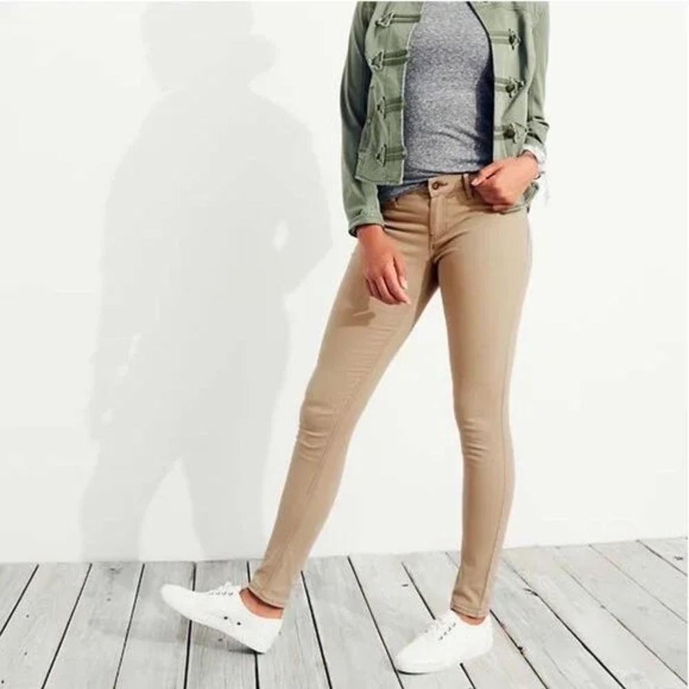 Lowest Hollister | Khaki Super Skinny Pants